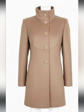 United Colors of Benetton Stile Fitted Wool Pea Coat Size M